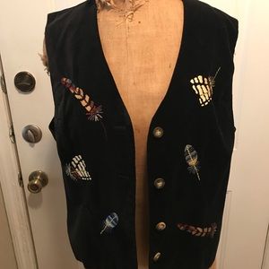 Cut velvet vest